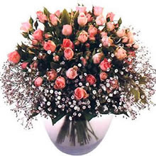 büyük cam fanusta güller   Zonguldak çiçek yolla 