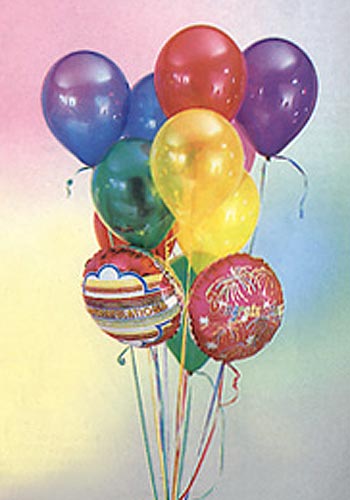  Zonguldak iek online iek siparii  19 adet karisik renkte uan balon buketi