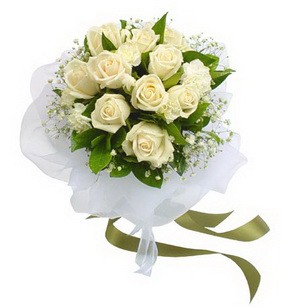  Zonguldak online çiçekçi , çiçek siparişi  11 adet benbeyaz güllerden buket