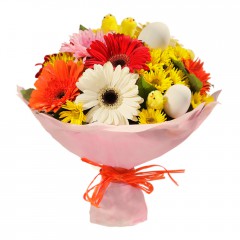 Karışık mevsim buketi Mevsimsel çiçek  Zonguldak internetten çiçek siparişi 