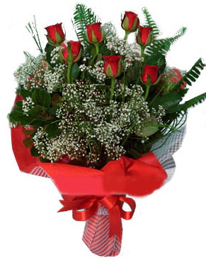 7 kırmızı gül buketi  Zonguldak çiçek servisi , çiçekçi adresleri 