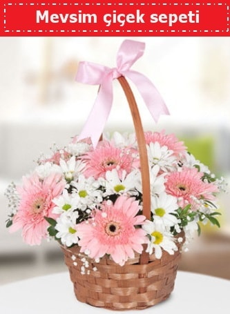 Mevsim kır çiçek sepeti  Zonguldak çiçek , çiçekçi , çiçekçilik 