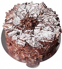 9 ile 12 Kişilik Parça Çikolatalı yaş pasta