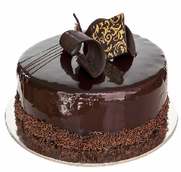 4 kişilik çikolatalı standart klasik yaş pasta